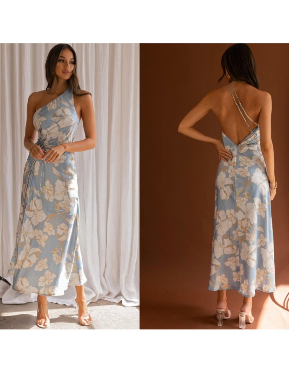 Selfie Leslie Ruched Midi Dress